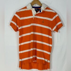 Vintage Polo Ralph Lauren Quilted Striped Rugby Shirt Small Y2K 90’s Tenis Retro